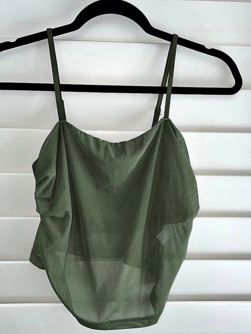 Avid Love Green Ruched Camisole Like New